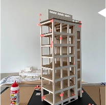 Model of a campus building